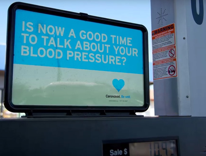 Carondelet Health Network brand ad campaign gas station ad - advertising agencies in the Bay Area