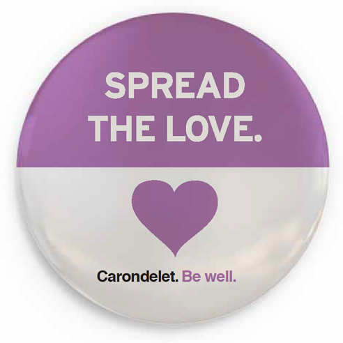 Carondelet Health Network brand ad campaign button design - San Francisco creative agencies