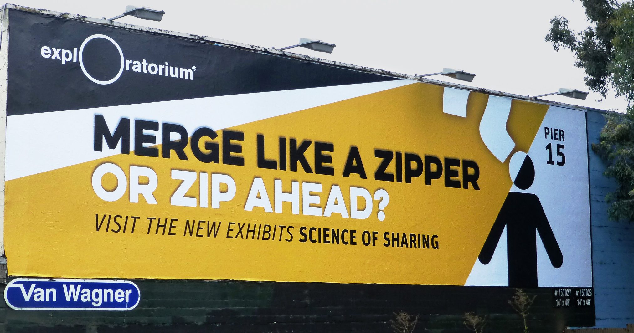 Exploratorium Science of Sharing exhibit billboard - advertising agencies in San Francisco