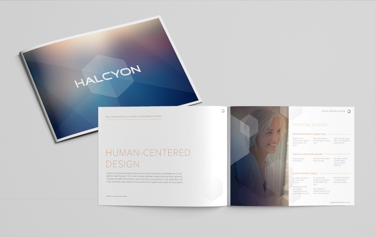 Halcyon brochure - Product launch marketing and branding Mortar Creative Agency Bay Area